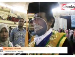 Universitas Lampung Kukuhkan Dua Guru Besar