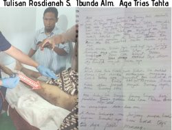 Surat yang Ditulis Ibu Alm. Aga Mahasiswa Unila yang Meninggal Saat Diksar