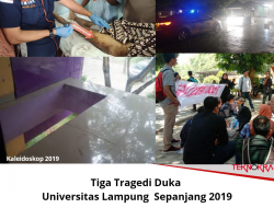 Tiga Tragedi Duka Universitas Lampung Sepanjang 2019