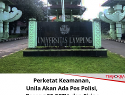 Perketat Keamanan, Unila Akan Ada Pos Polisi, Pasang 50 CCTV, dan Sirine