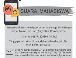 Teknokra Buka Ruang Mahasiswa Bersuara, Keluhkan Permasalahan Lewat Tabloid