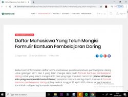 Bukan Uang, Bantuan Dana Daring dalam Bentuk Kuota Internet