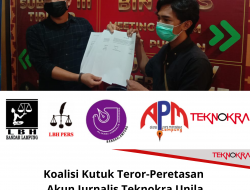 Koalisi Kutuk Teror-Peretasan Akun Jurnalis Teknokra Unila