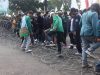 Sempat Tak Digubris DPRD Lampung, Massa Robohkan Kawat Duri dan Bakar Ban