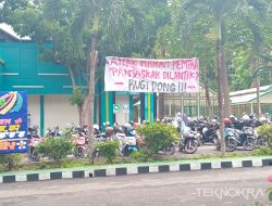 BEM Unila Resmi Dilantik, Spanduk Protes Penolakan Bertebaran