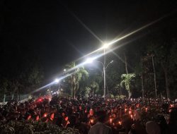 Aksi Seribu Lilin untuk Pratama, Mahasiswa Unila Serukan Keadilan