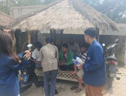 Mahasiswa Hubungan Internasional Unila Adakan Sosialisasi Pembuatan Ecobrick di Desa Sabah Balau